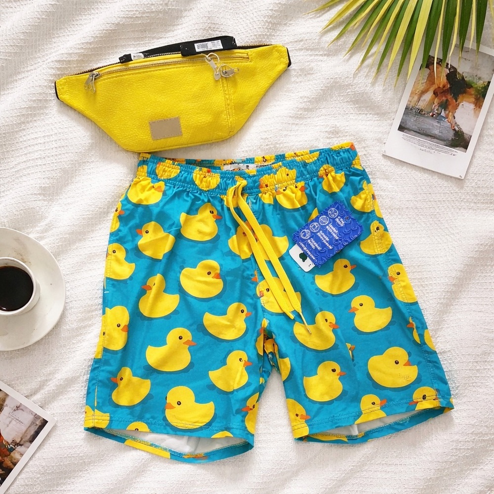Tipsy Elves NWT Men’s Size M Swim Trunks pockets +Yellow Extreme 80’s Fanny Pack